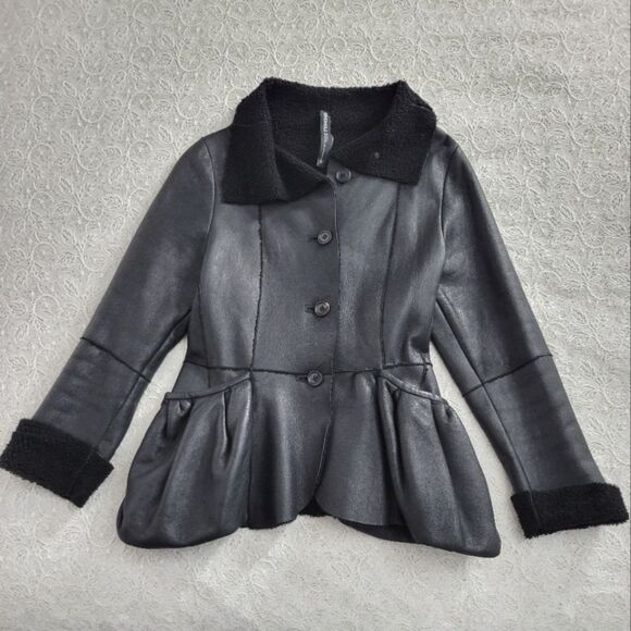 RUNDHOLZ Shearling Jacket Black S - Picture 1 of 6